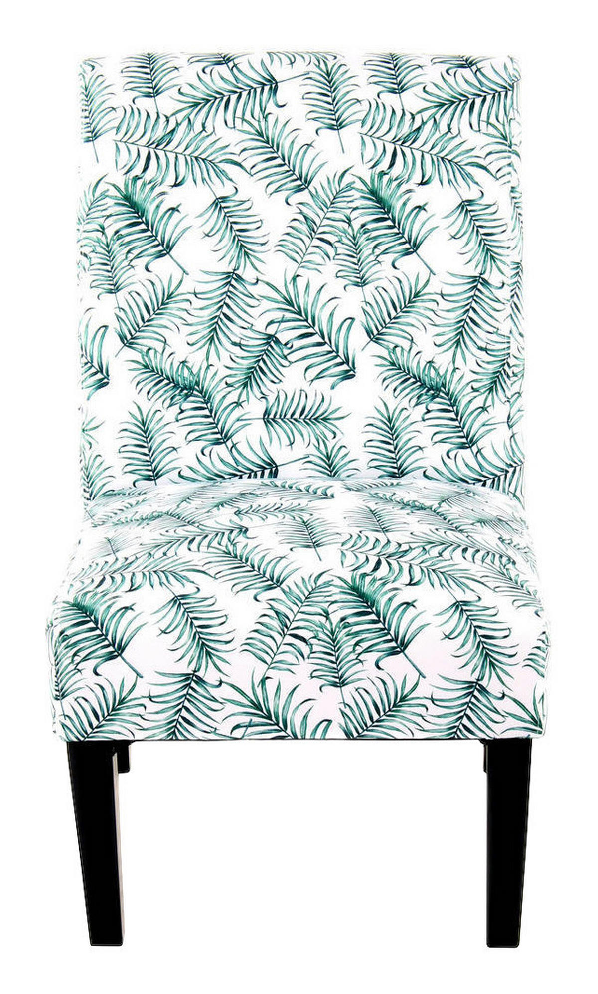 Stuhl Indira 100 weiß grün Microfaser Microfaser B/H/T: ca. 55x92x77 cm Indira 100 - weiß/schwarz (55,00/92,00/77,00cm) - 360 Living