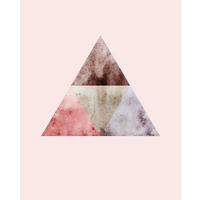 Komar Poster Triangles Top Red Abstrakt B/L: ca. 40x50 cm Triangles Top Red - (40,00/50,00cm) - Komar