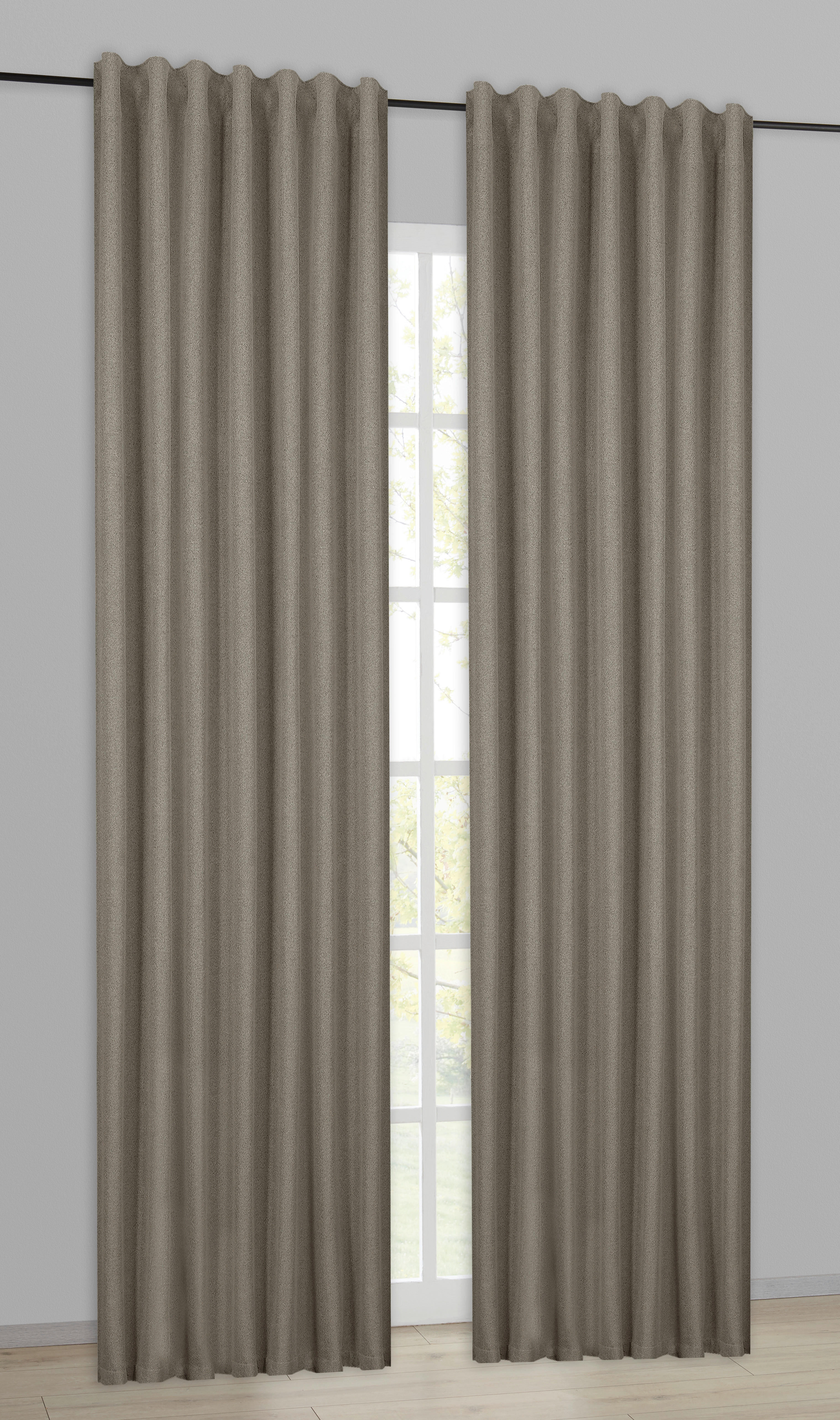 Verdunklungsvorhang Noah taupe B/L: ca. 135x245 cm Noah - taupe (135,00/245,00cm) - home Topline