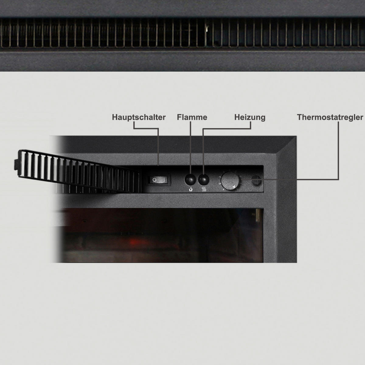 Balderia Einbaukamin Calida schwarz B/H/T: ca. 62,1x81x22,3 cm Elekt.-Kamin Calida 30" EF44C - schwarz (62,10/81,00/22,30cm) - Balderia