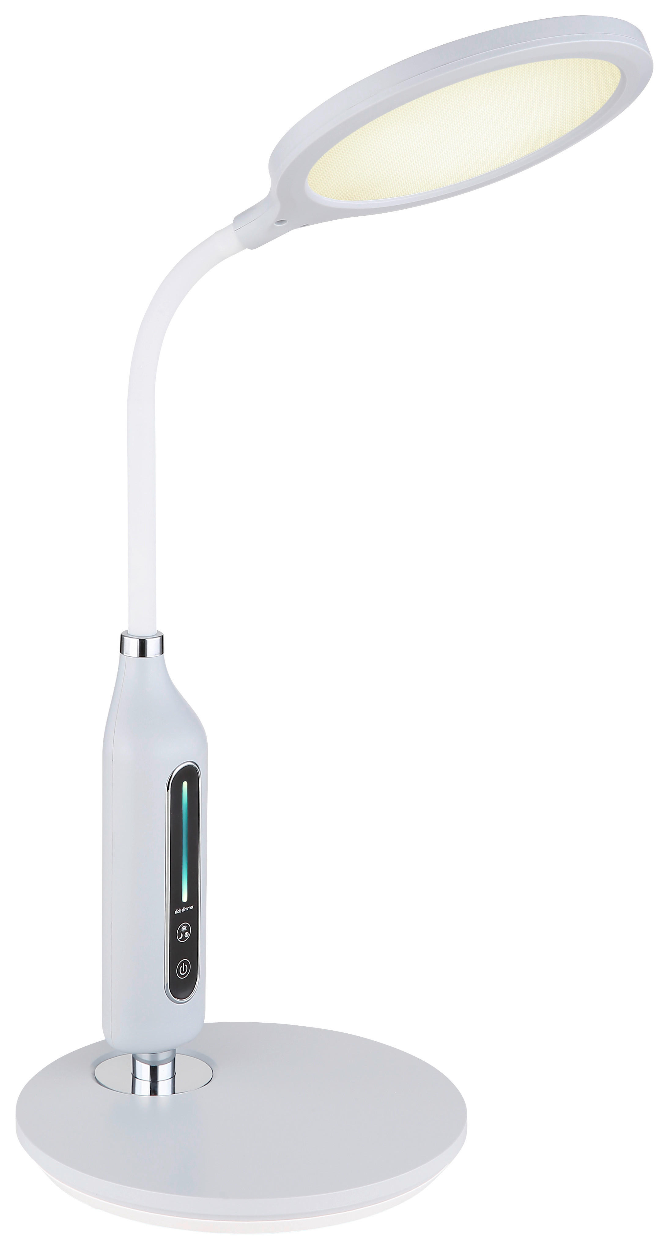 GLOBO LED-Schreibtischleuchte Fruggy 58435G Chrom Chrom Kunststoff H: ca. 41 cm Fruggy - Chrom (41,00cm) - GLOBO