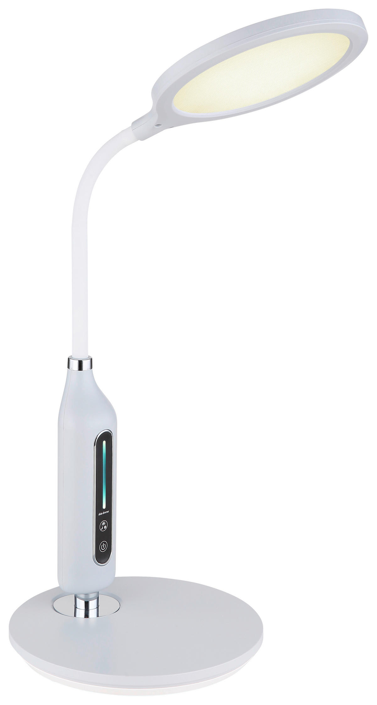 GLOBO LED-Schreibtischleuchte Fruggy 58435G Chrom Chrom Kunststoff H: ca. 41 cm Fruggy - Chrom (41,00cm) - GLOBO