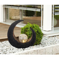 LED-Solarleuchte klar braun Kunststoff Glas B/H/T: ca. 9x30,5x29,4 cm SOLAR - braun/klar (9,00/30,50/29,40cm) - GLOBO