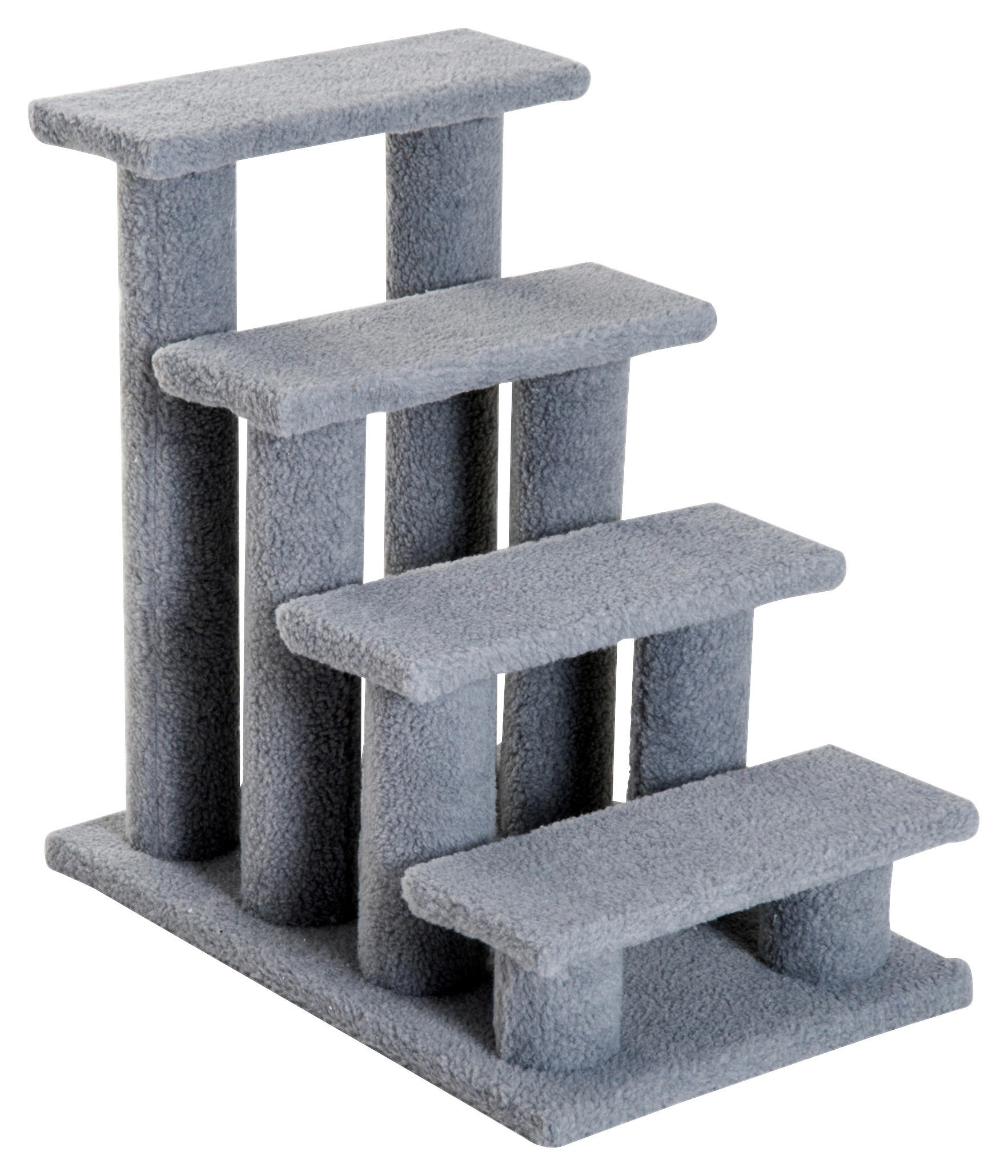 PawHut Katzentreppe grau Spanplatte B/H/L: ca. 43x60x64 cm Katzentreppe - grau (64,00/43,00/60,00cm) - PawHut