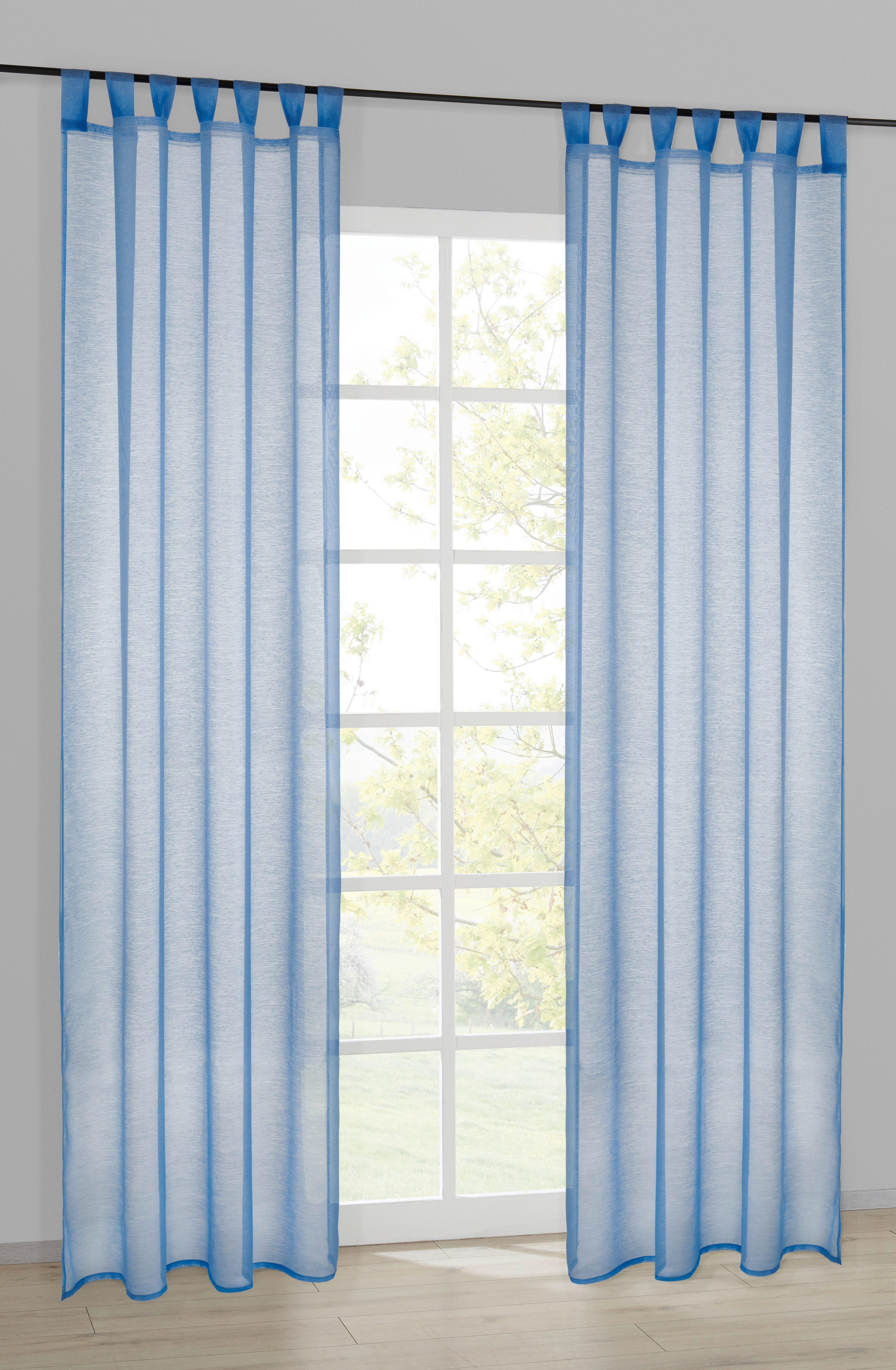 Kombivorhang Julia blau B/L: ca. 135x235 cm Julia - blau (135,00/235,00cm) - POCOline