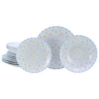 CreaTable Tafelservice Primavera Pastell pastell Steinzeug 12 tlg. Primavera Pastell - pastell - CreaTable