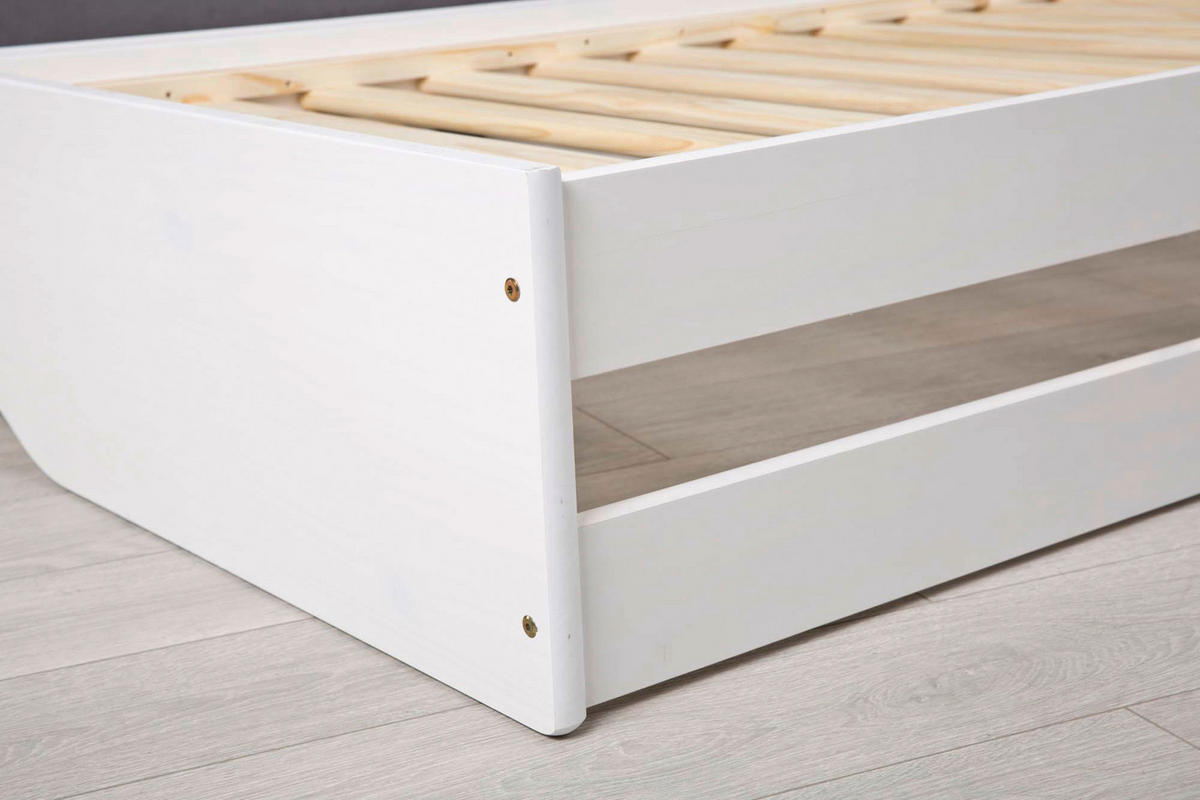Funktionsbett Lotar weiß Liegefläche B/L: ca. 90x200 cm Lotar - weiß (97,00/65,00/209,00cm)