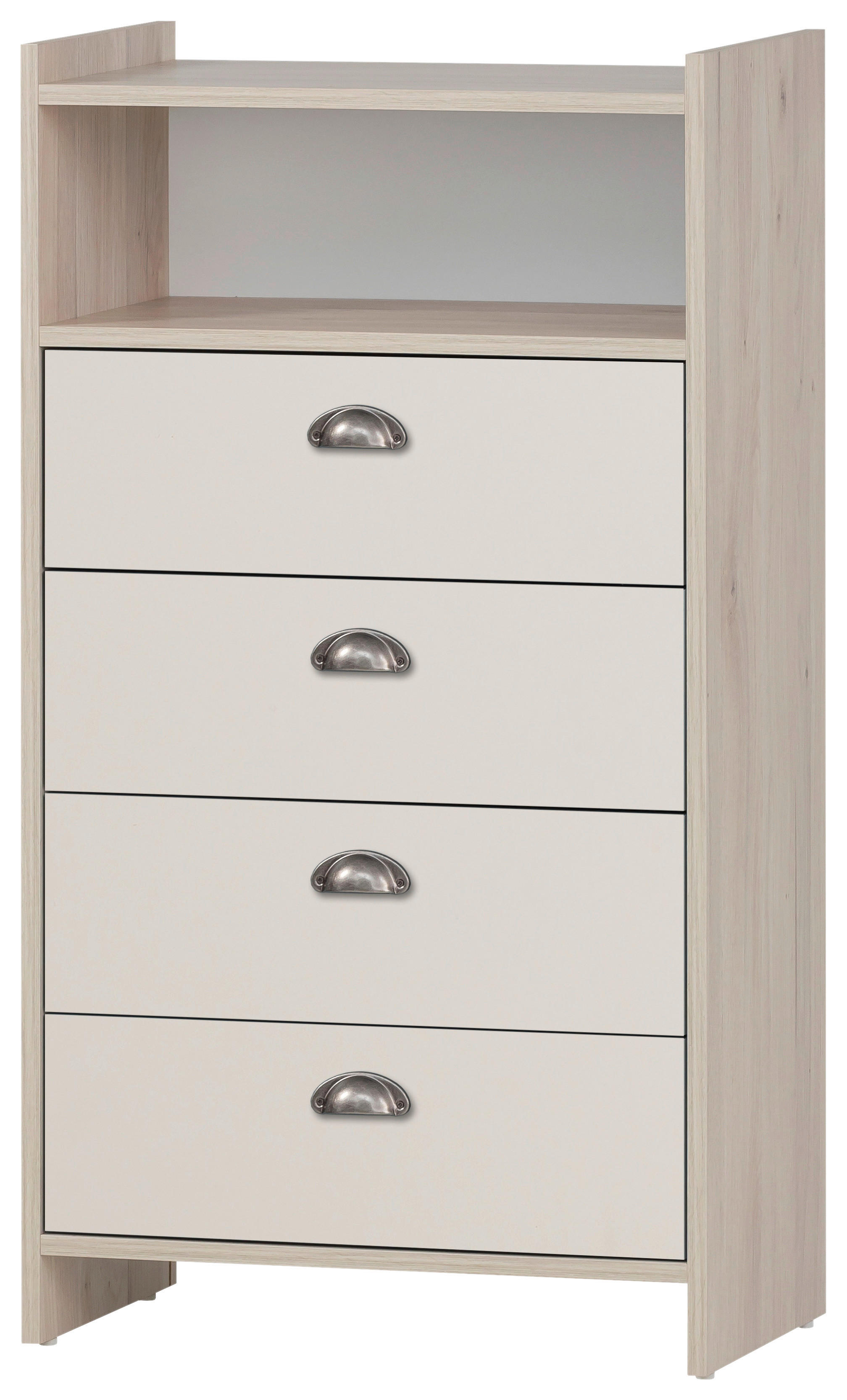 Midischrank Lindholm Eiche Sandeiche Nachbildung creme B/H/T: ca. 60,1x104x33 cm Lindholm - Eiche/creme (60,10/104,00/33,00cm) - Möbelpartner