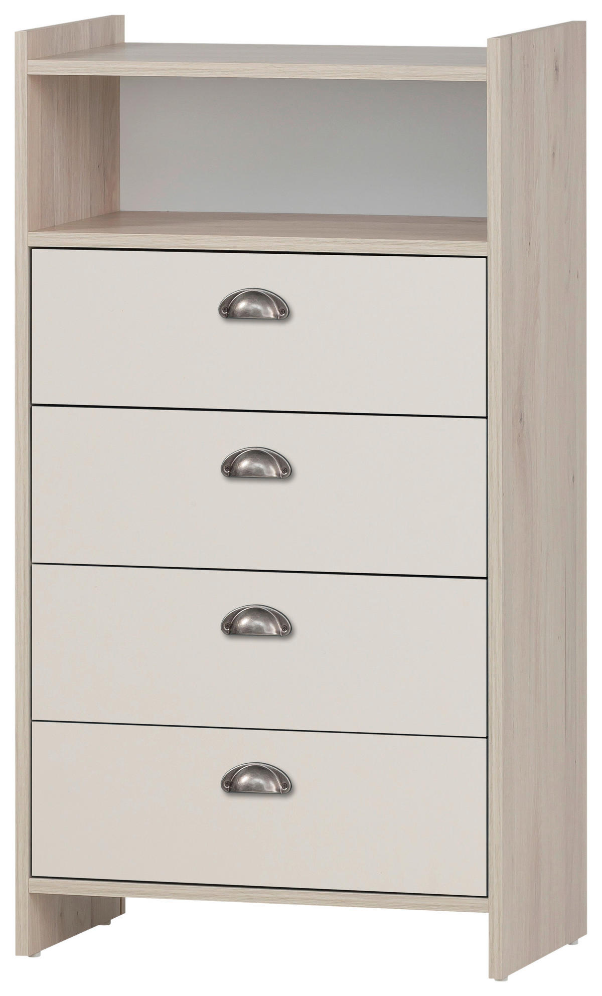 Midischrank Lindholm Eiche Sandeiche Nachbildung creme B/H/T: ca. 60,1x104x33 cm Lindholm - Eiche/creme (60,10/104,00/33,00cm) - Möbelpartner