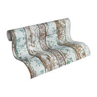 Vliestapete Holzoptik hellblau braun B/L: ca. 53x1005 cm Vliestapete_36119-3_Neue_Bude - hellblau/braun (53,00/1005,00cm)
