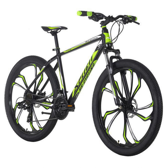 KS-Cycling Mountainbike Xplicit Hardtail Xplicit  27,5 Zoll Rahmenhöhe 51 cm 21 Gänge schwarz schwarz ca. 27,5 Zoll Xplicit - schwarz/grün - KS-Cycling