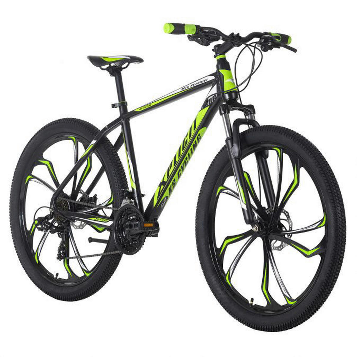 KS-Cycling Mountainbike Xplicit Hardtail Xplicit  27,5 Zoll Rahmenhöhe 51 cm 21 Gänge schwarz schwarz ca. 27,5 Zoll Xplicit - schwarz/grün - KS-Cycling