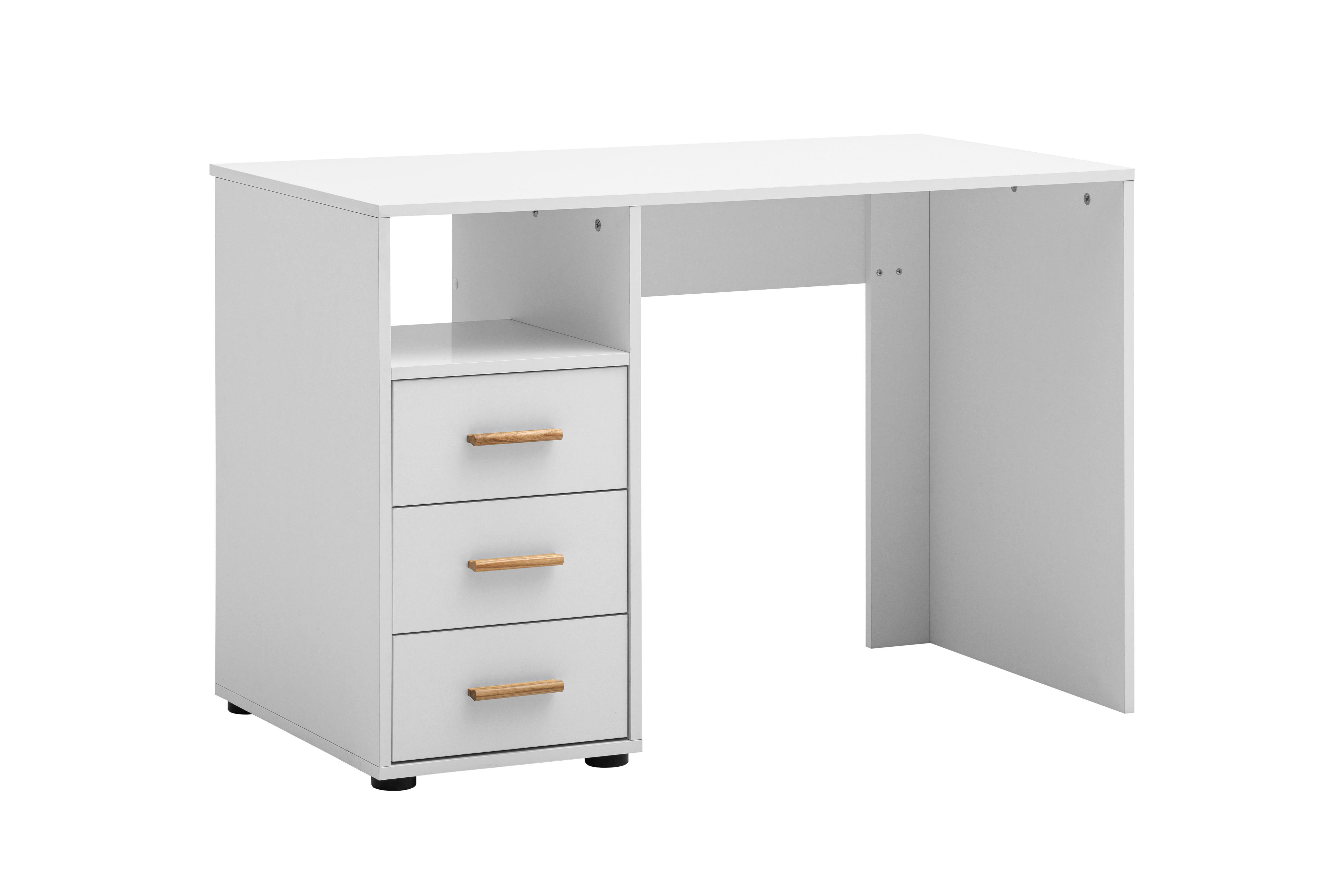 Schreibtisch Torge weiß matt B/H/T: ca. 109x74x58 cm Torge - weiß (109,00/74,00/58,00cm) - Möbelpartner