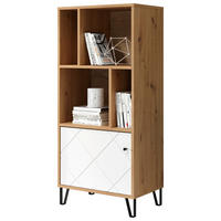 Regal Touch Eiche Artisan Nachbildung weiß matt B/H/T: ca. 63x136x40 cm Touch - Eiche/weiß (63,00/136,00/40,00cm)