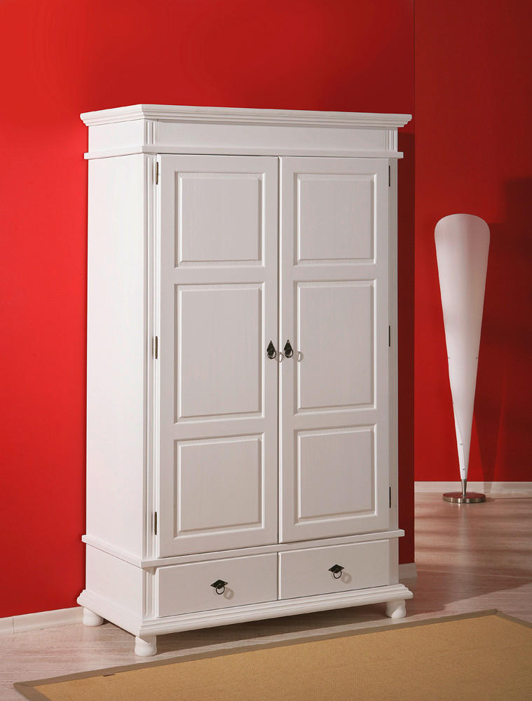 Kleiderschrank Danz weiß B/H/T: ca. 116x199x57 cm Danz - weiß (116,00/199,00/57,00cm) - Inter Link