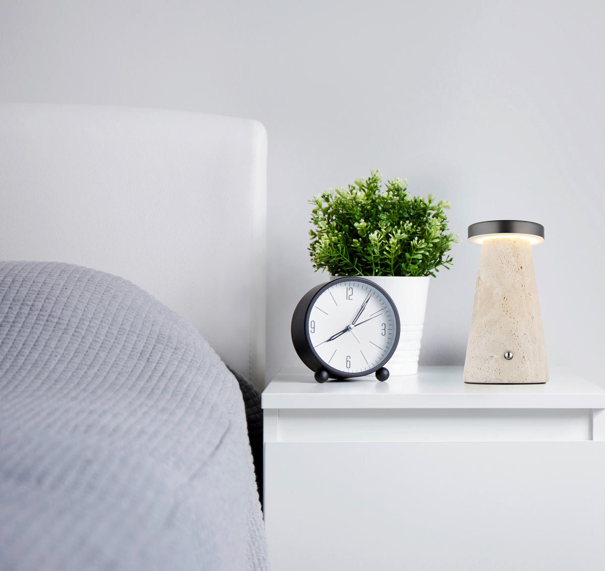 GLOBO Tischleuchte Tischleuchte-Adina - sand/Chrom (13,50/13,50/20,50cm) - GLOBO