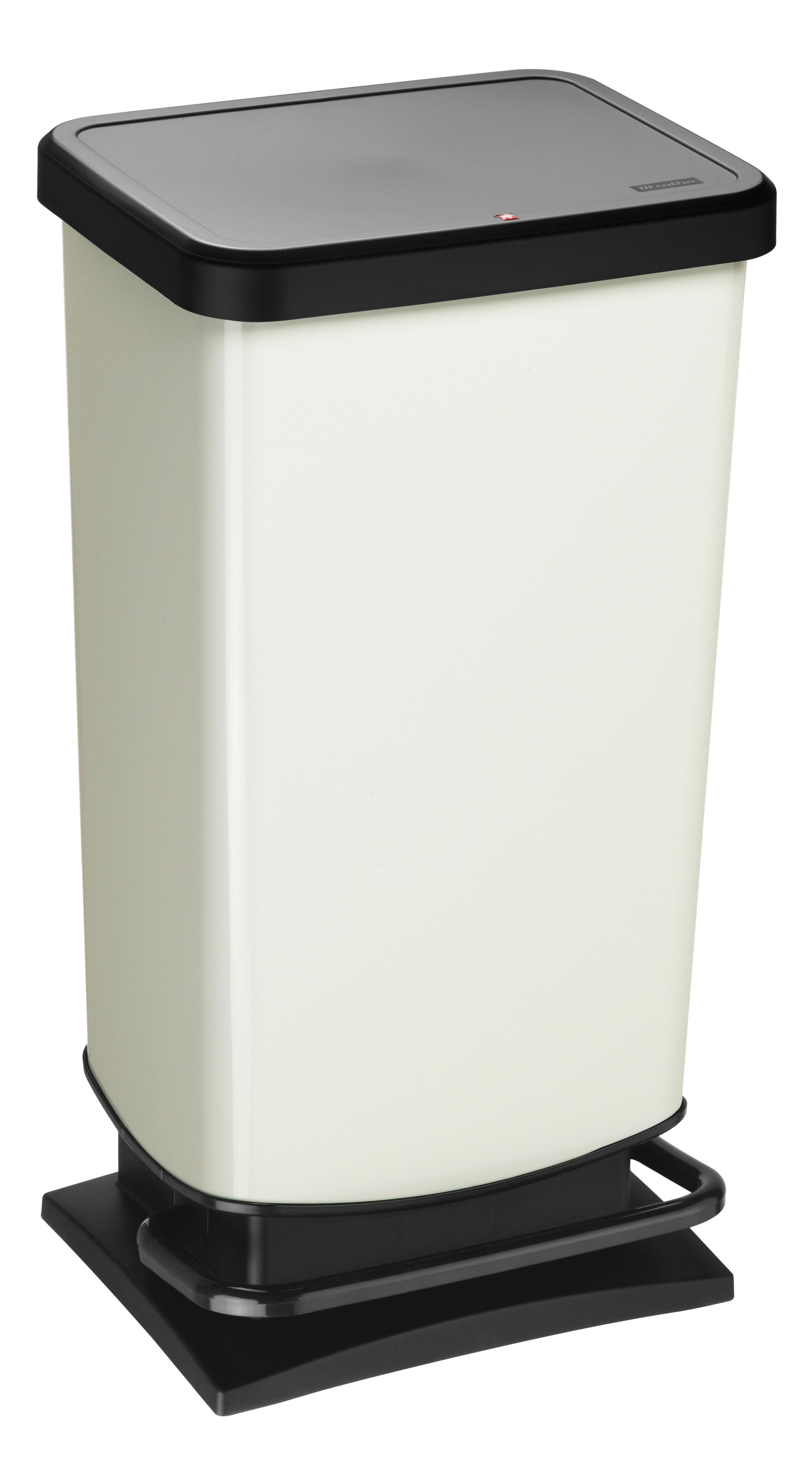 Rotho Treteimer weiß B/H/L: ca. 29,5x67,6x35,3 cm Treteimer_Paso 40l - weiß (35,30/29,50/67,60cm) - Rotho
