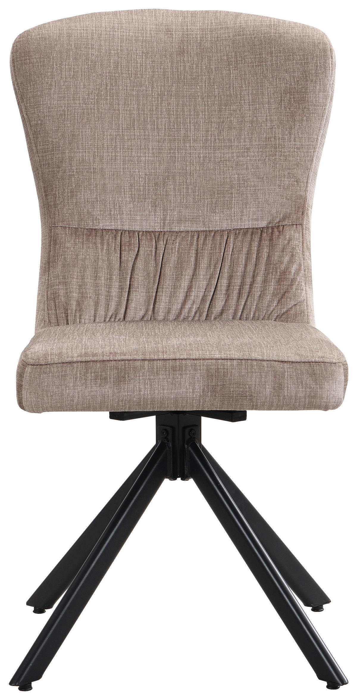 Drehstuhl Kate Cappuccino Samt B/H/T: ca. 51x97x67 cm Kate - schwarz/Cappuccino (51,00/97,00/67,00cm)