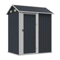 vidaXL Gartenhaus anthrazit B/H/T: ca. 192x237x152,5 cm Gartenhaus - anthrazit (192,00/237,00/152,50cm) - vidaXL