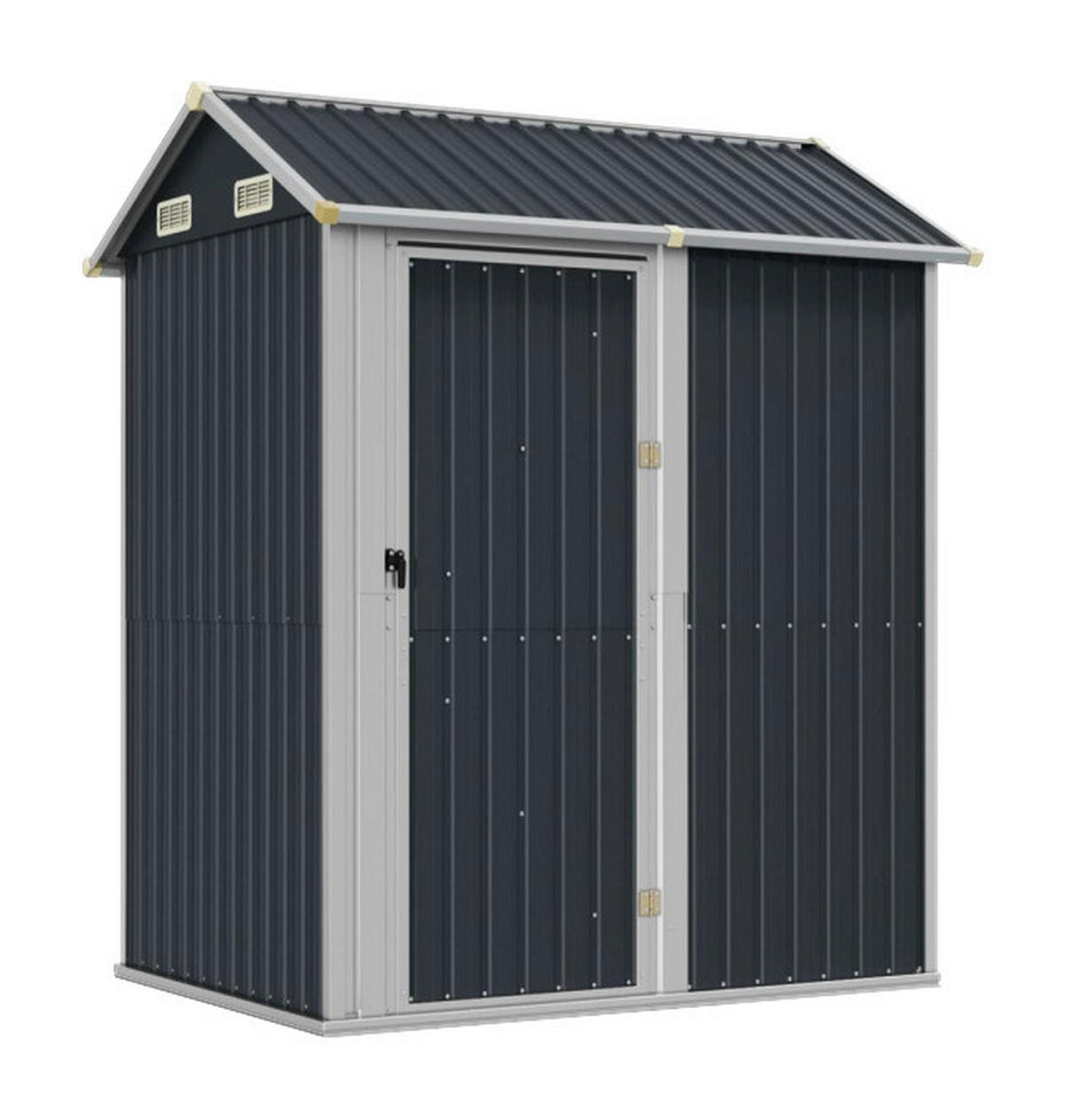 vidaXL Gartenhaus anthrazit B/H/T: ca. 192x237x152,5 cm Gartenhaus - anthrazit (192,00/237,00/152,50cm) - vidaXL