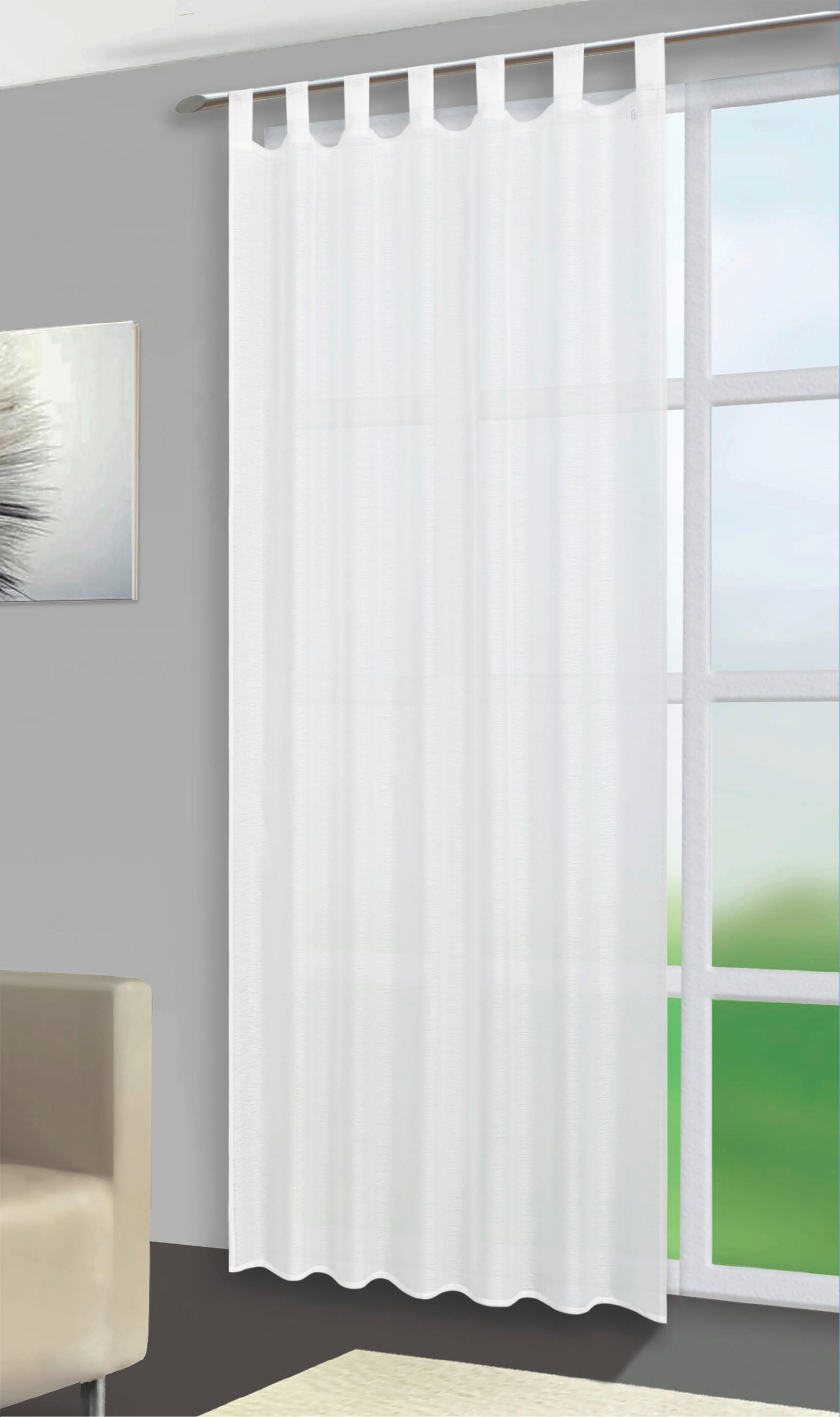 Kombivorhang Julia offwhite B/L: ca. 135x235 cm Julia - offwhite (135,00/235,00cm) - POCOline
