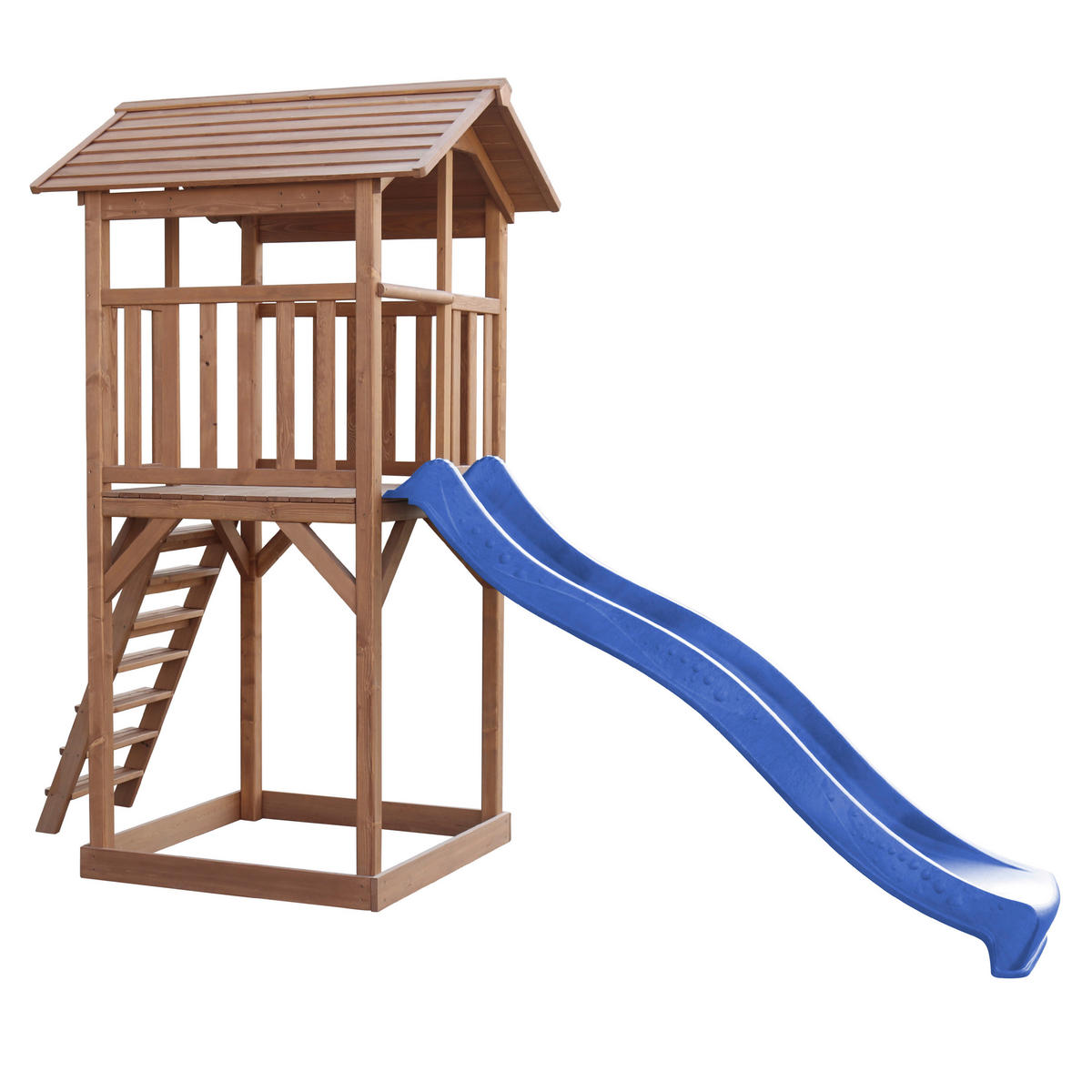 AXI Spielturm Beach Tower braun B/H/L: ca. 111x242x349 cm Beach Tower - braun/blau (349,00/111,00/242,00cm) - AXI