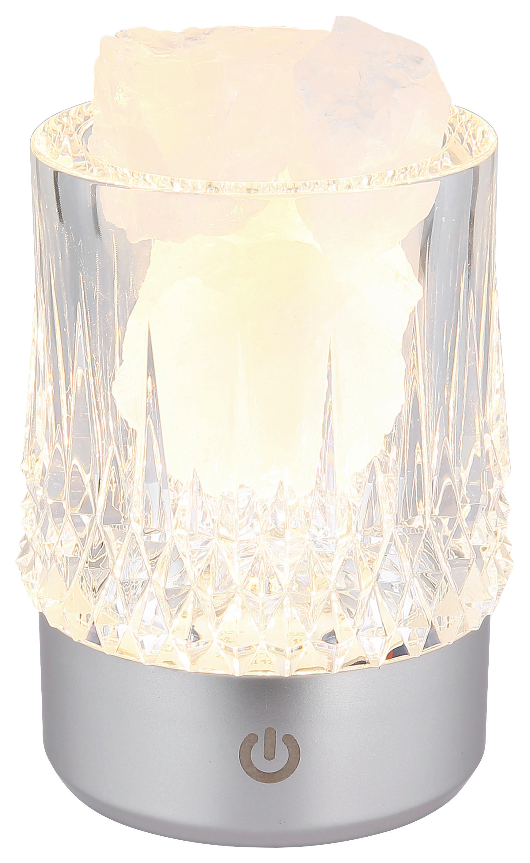 GLOBO LED-Tischleuchte LIZZY - transparent/silber (7,80/10,50cm) - GLOBO