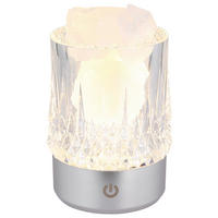 GLOBO LED-Tischleuchte LIZZY - transparent/silber (7,80/10,50cm) - GLOBO