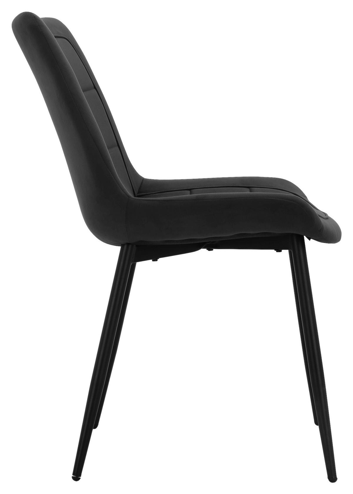 Stuhl KIRA schwarz Webstoff B/T: ca. 52x82,5 cm KIRA - schwarz (52,00/82,50cm)