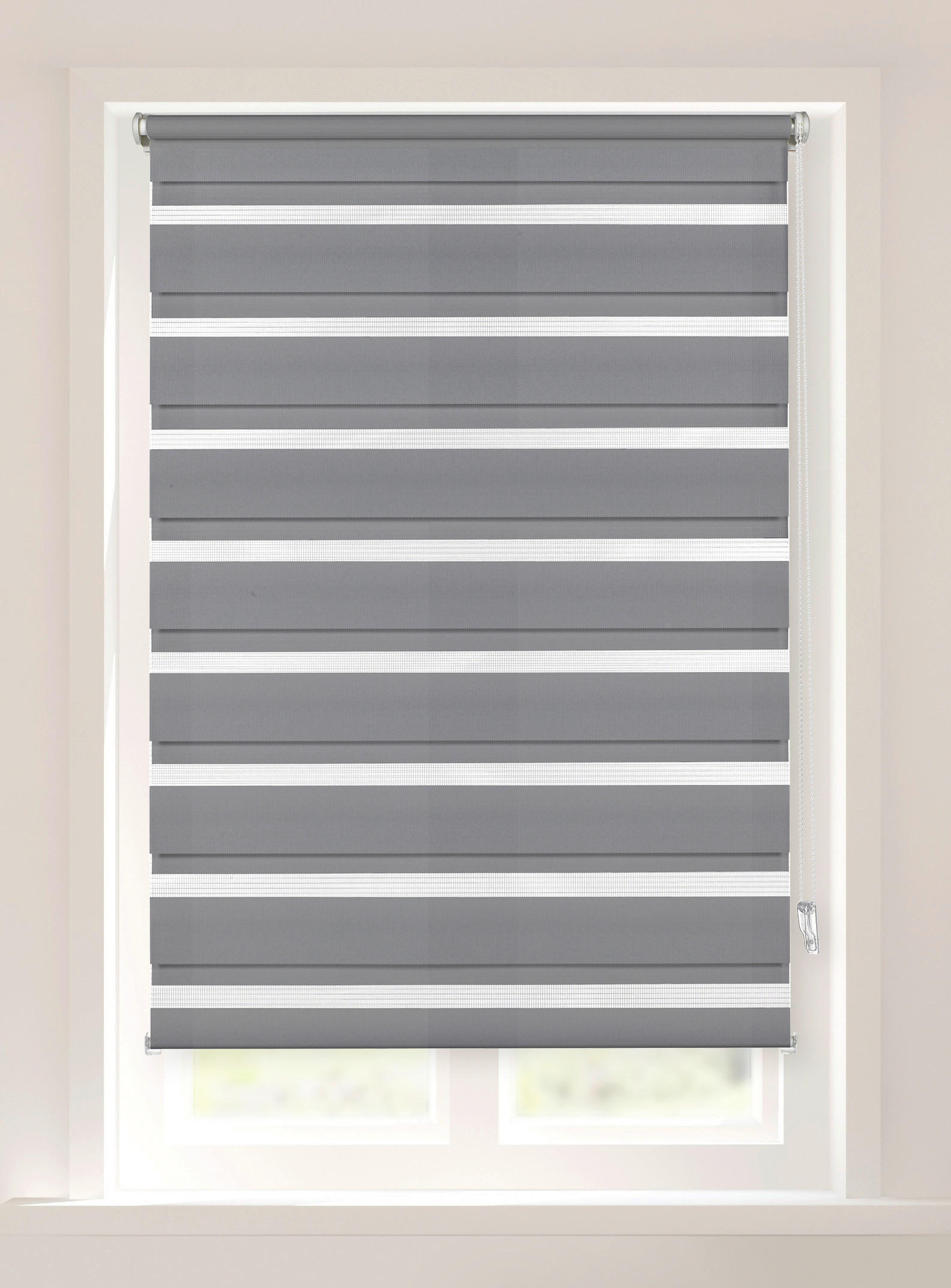 Doppelrollo anthrazit B/L: ca. 82x200 cm Doppelrollo - anthrazit (82,00/200,00cm) - Boviva