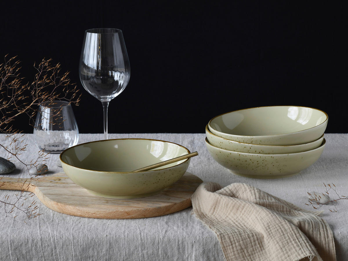 CreaTable Schüssel-Set Nature Collection Earth braun Steinzeug Nature Collection Earth - braun - CreaTable
