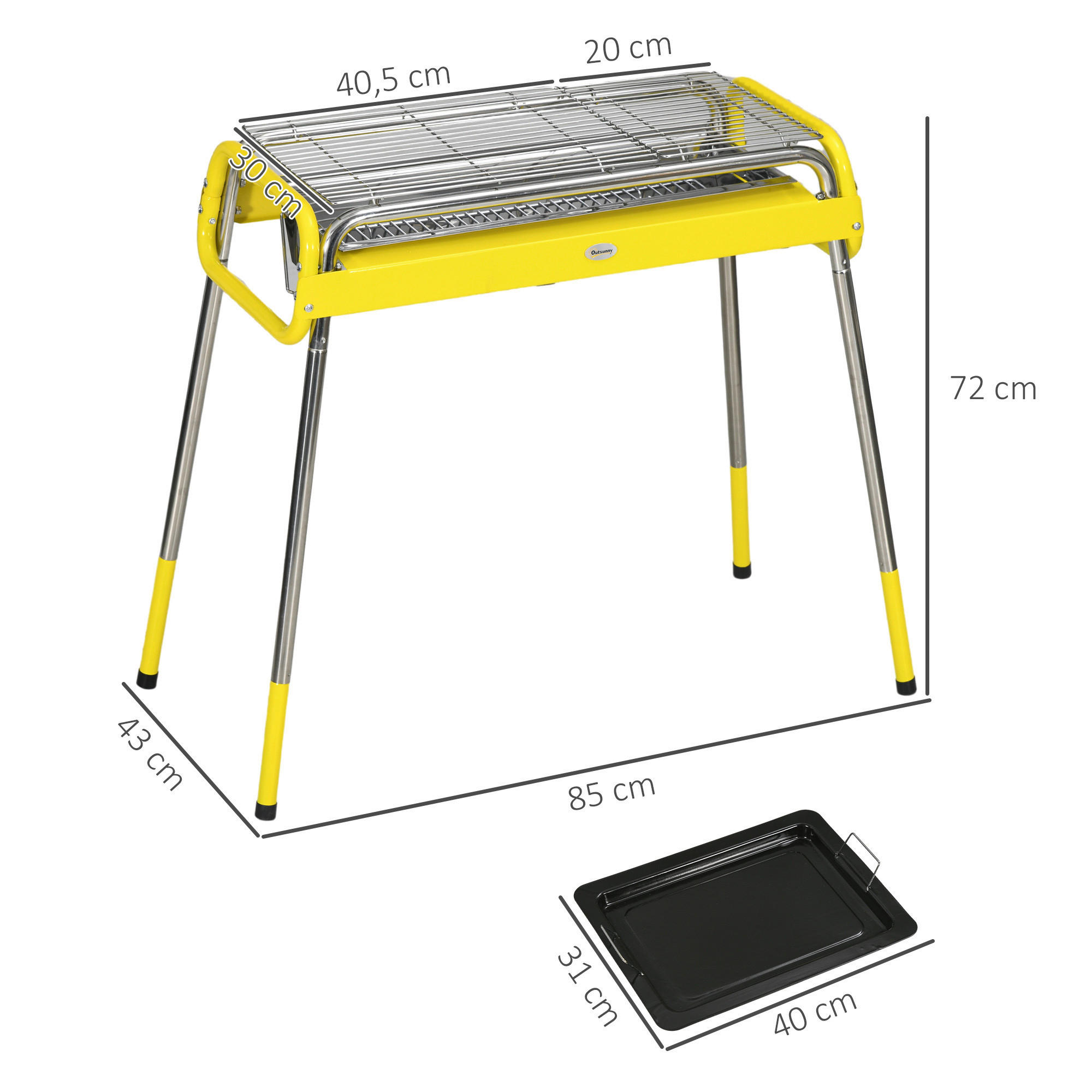 Outsunny Grill Polypropylen B/H/L: ca. 4...