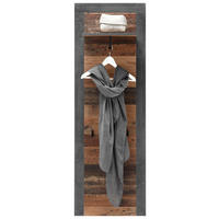 Garderobenpaneel Indiana Beton dunkel Optik Old Wood Nachbildung B/H/T: ca. 48x148x25 cm Indiana - Beton (48,00/148,00/25,00cm)