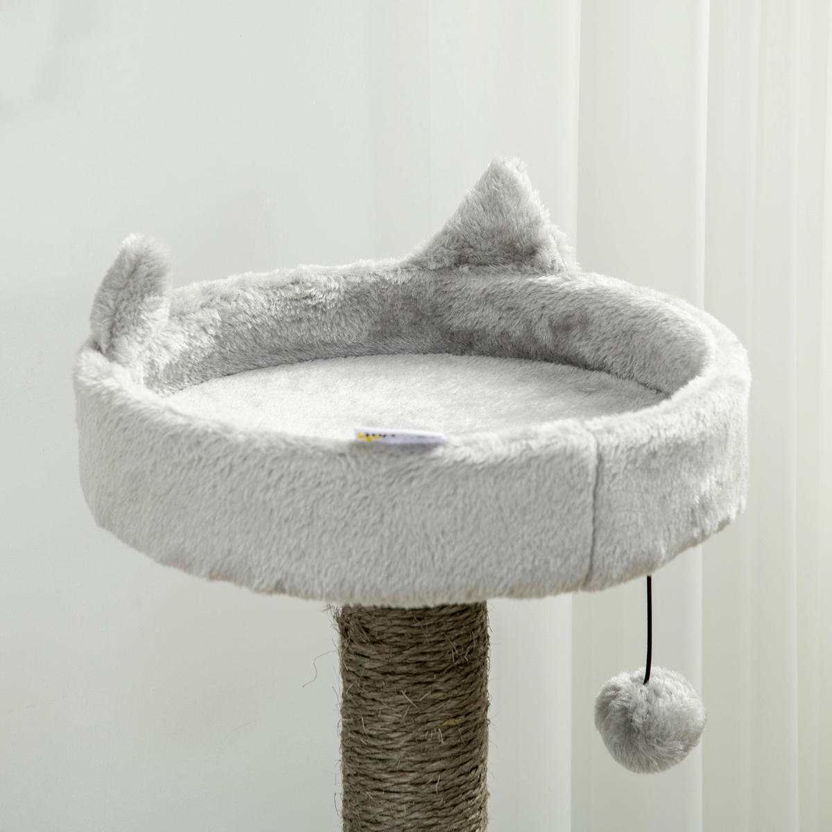 PawHut Kratzbaum hellgrau Polypropylen B/H/L: ca. 40x60x113 cm Kratzbaum - hellgrau (113,00/40,00/60,00cm) - PawHut