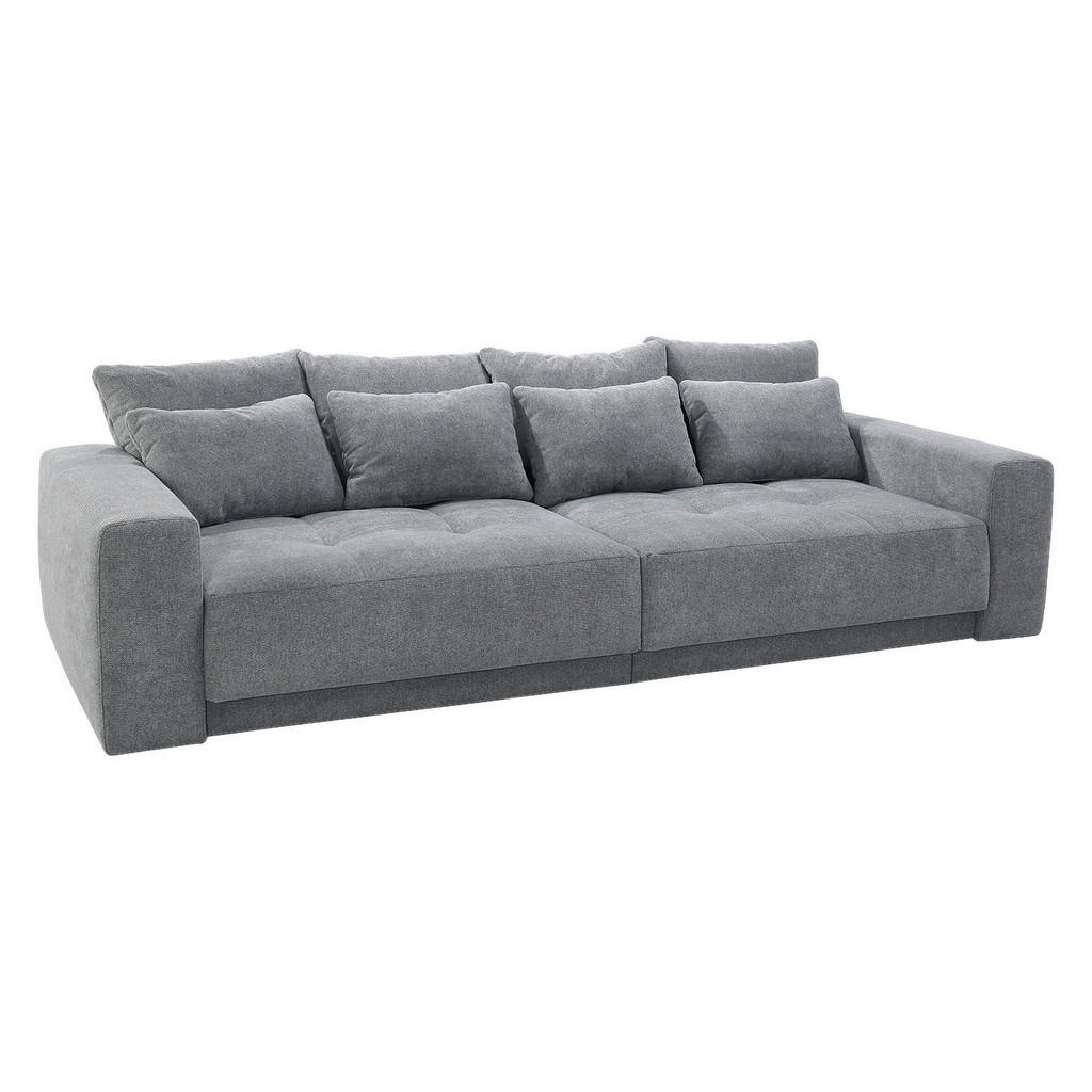 Thumbnail - Big Sofa grau Microfaser B/H/T: ca. 297x84x137 cm