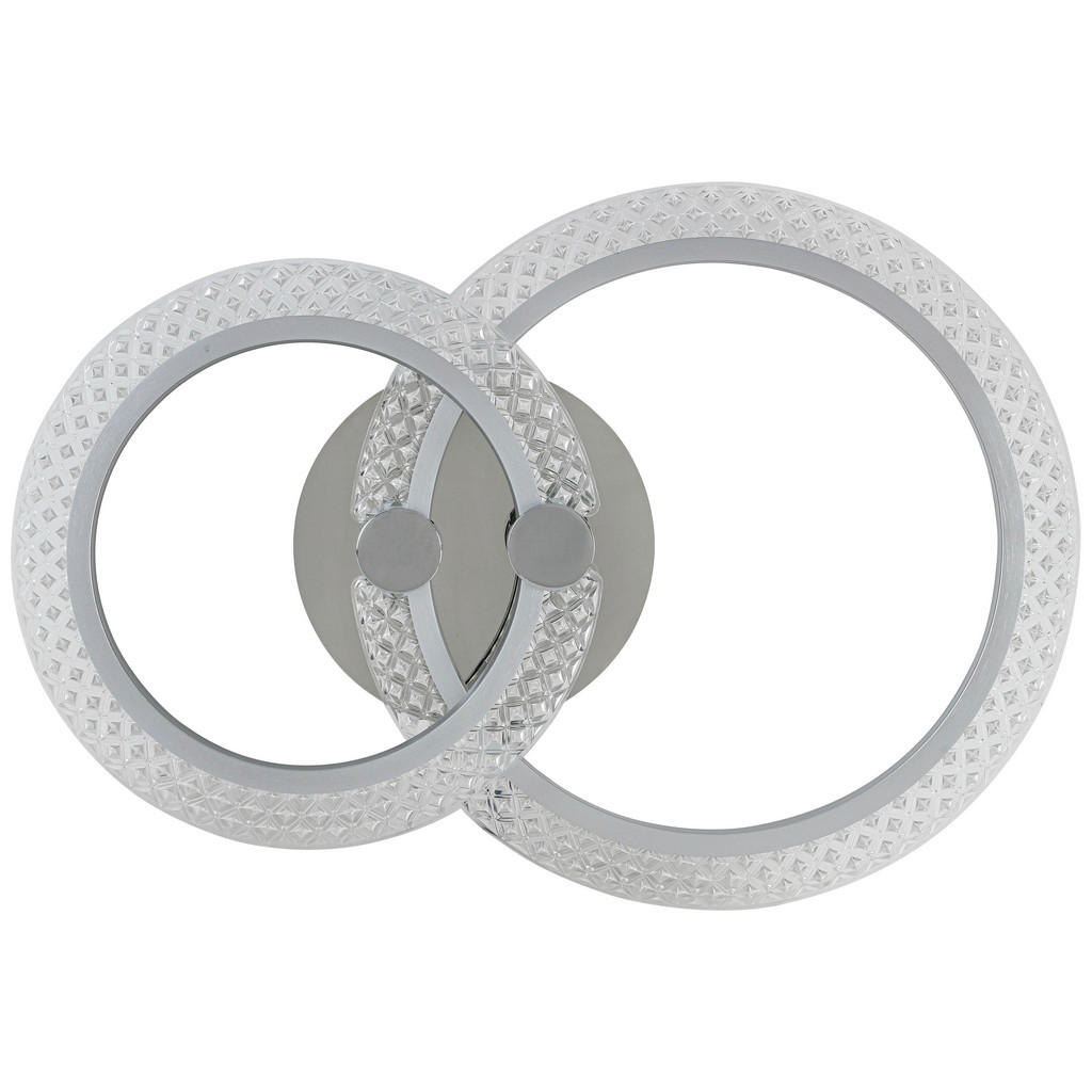 Thumbnail - Nolo LED Deckenleuchte Chrom Aluminium Kunststoff Metall B/H/L: ca. 34x8,5x50 cm 2 Brennstellen