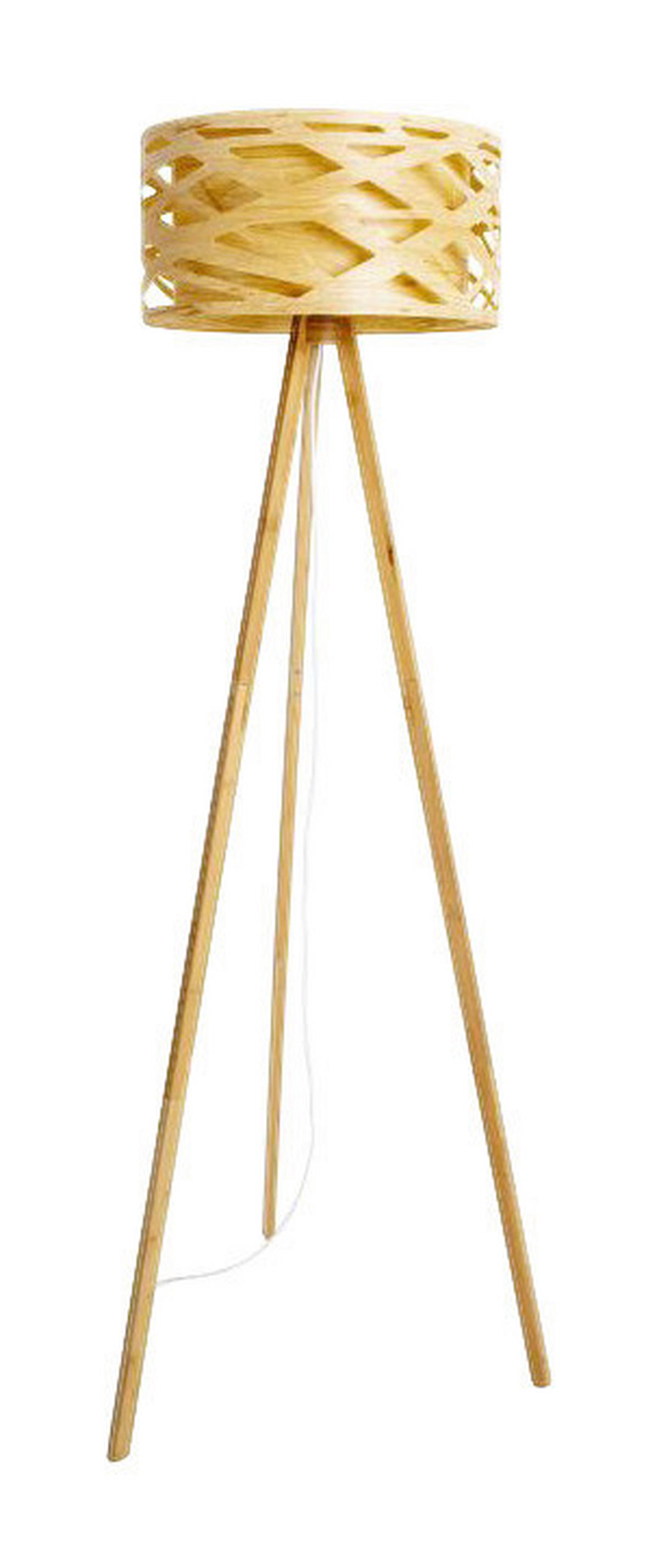 Näve Leuchten Stehleuchte NV2085727 natur Kunststoff Bambus H/D: ca. 148x62 cm 1 Brennstellen Finja - natur (62,00/148,00cm) - Näve Leuchten