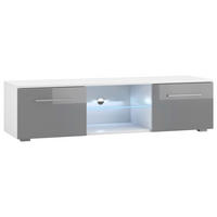TV-Board Moon weiß grau Hochglanz B/H/T: ca. 140x36x40 cm Moon - weiß/grau (140,00/36,00/40,00cm) - WIPMEB