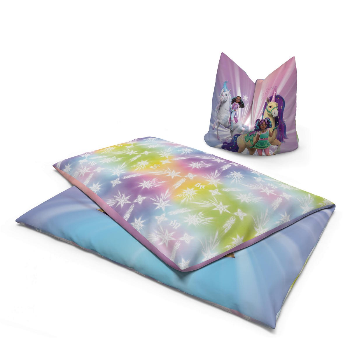 Microfaser Bettwäsche Bettwäsche_Microfaser Unicorn A. - bunt (135,00/200,00cm) - Unicorn Academy