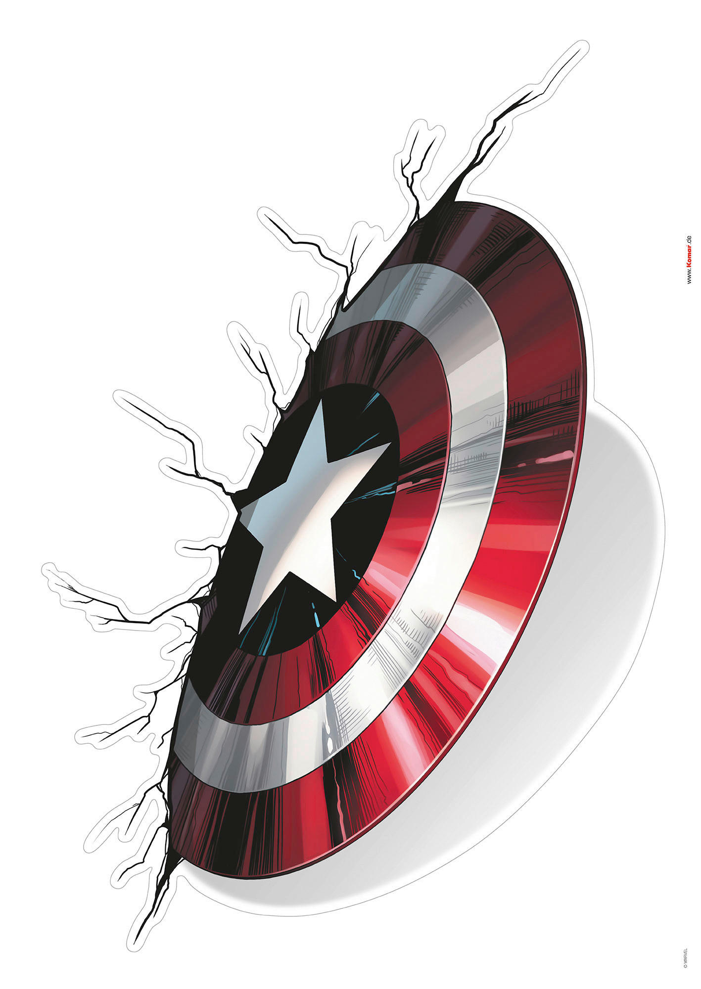 Komar Wandtattoo Avengers Powerful Weapons  Avengers Powerful Weapons B/L: ca. 50x70 cm Avengers Powerful Weapons - (50,00/70,00cm) - Komar