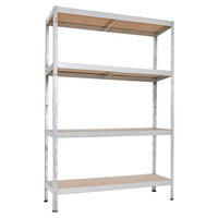 Ar shelving Schwerlaststeckregal verzinkt B/H/T: ca. 120x180x40 cm Schwerlaststeckregal_L 180x120x40cm - verzinkt (120,00/180,00/40,00cm) - Ar shelving