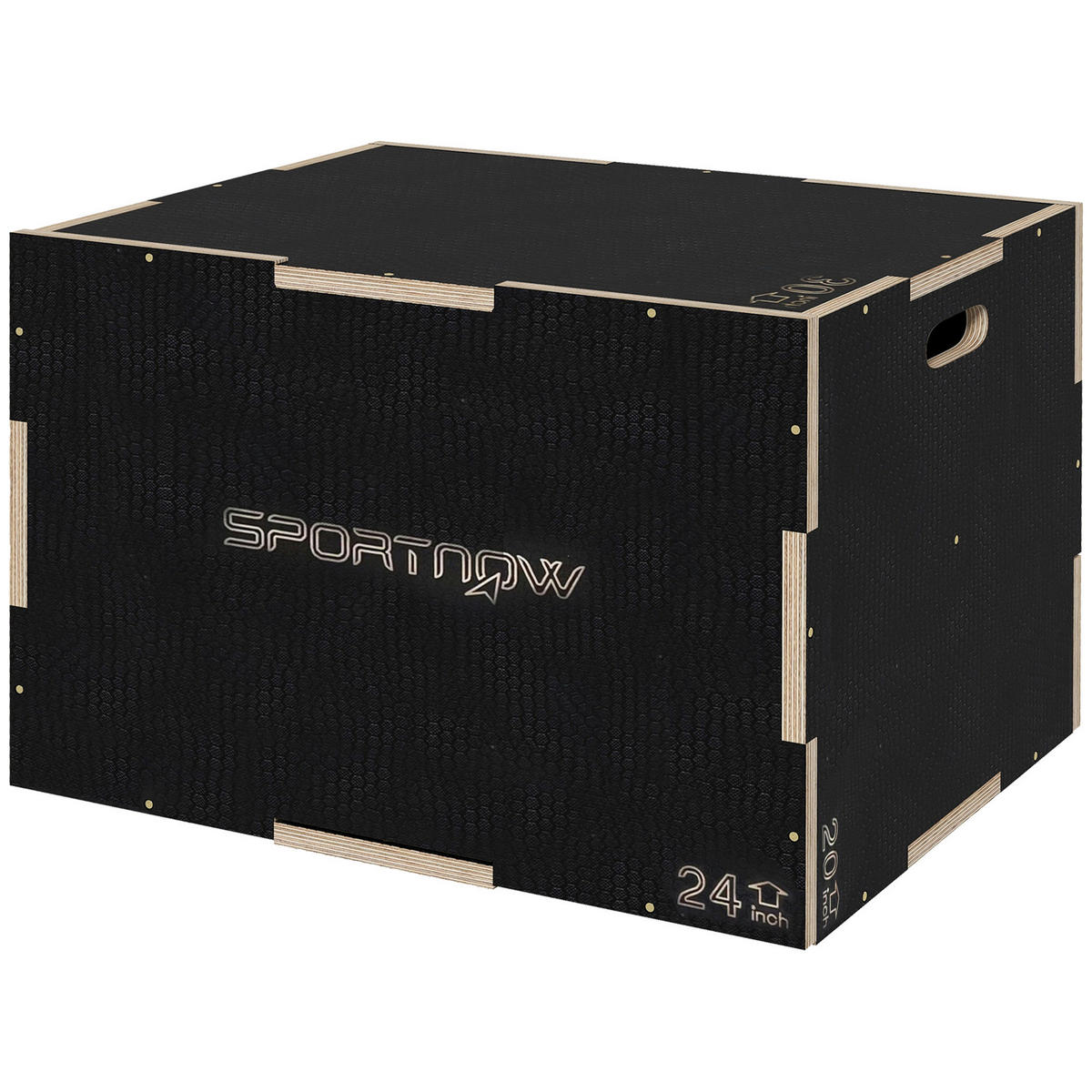 SPORTNOW Sprungbox schwarz Buche B/H/L: ca. 61x51x76 cm Sprungbox - schwarz (76,00/61,00/51,00cm) - SPORTNOW