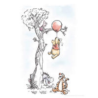 Komar Poster Winnie Pooh Hang on Disney B/L: ca. 30x40 cm Winnie Pooh Hang on - (30,00/40,00cm) - Komar