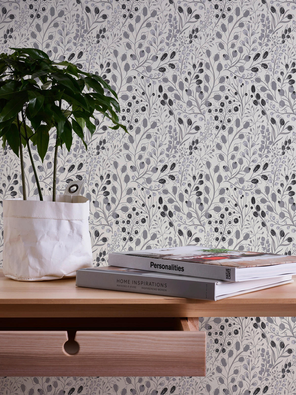 A.S.Creation Vliestapete Attractive 2 Floral grau B/L: ca. 53x1005 cm Attractive 2 - grau (53,00/1005,00cm) - A.S.Creation