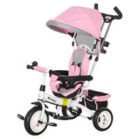 HOMCOM Kinderdreirad rosa B/H/L: ca. 50x106x95 cm Kinderdreirad - rosa (95,00/50,00/106,00cm) - HOMCOM