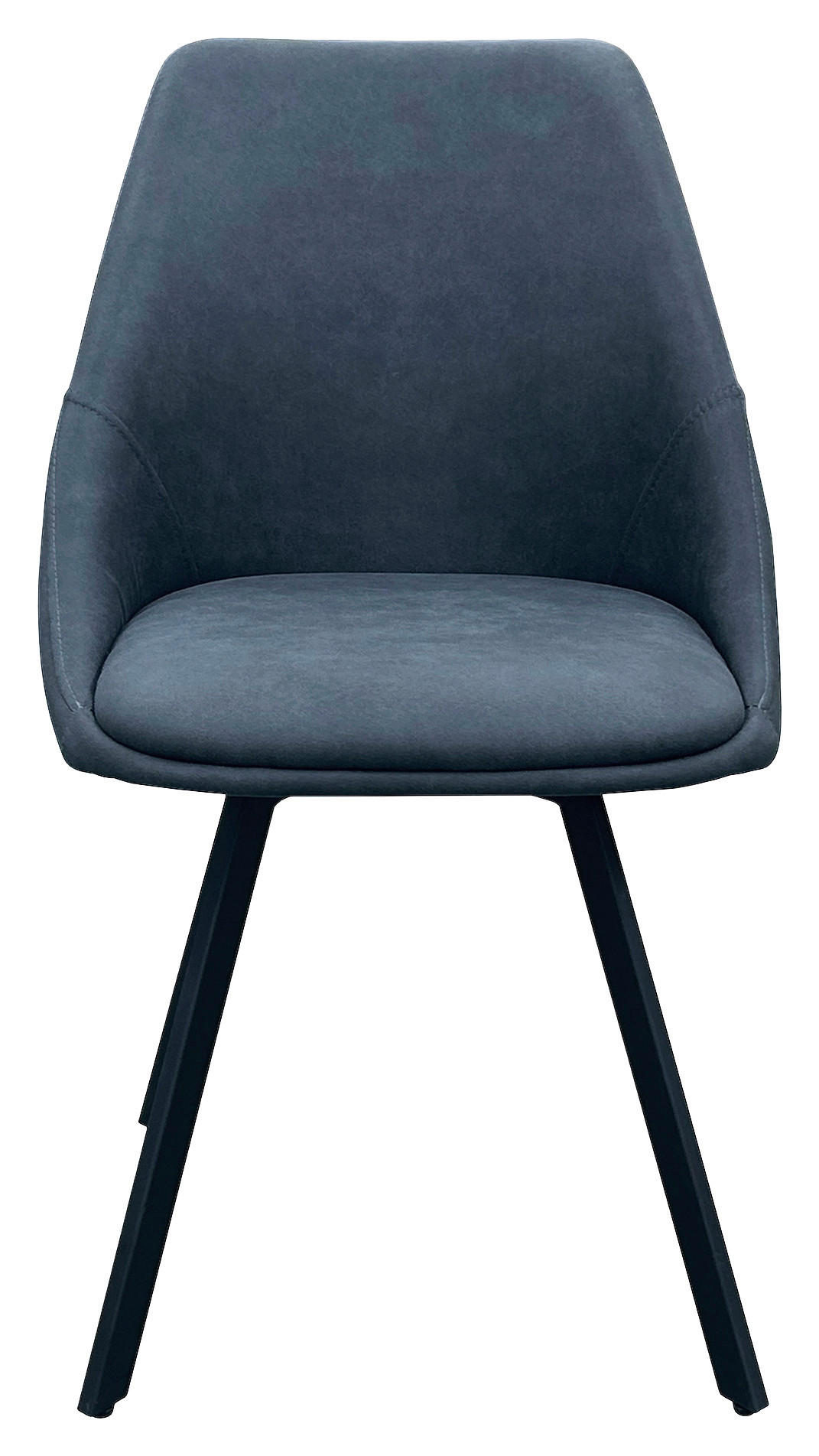 Stuhl JASPER 2er-Set. anthrazit Microfaser B/H/T: ca. 55x89x53 cm JASPER 2er-Set. - schwarz/anthrazit (55,00/89,00/53,00cm) - byLIVING