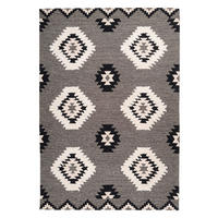 Arte Espina Kurzflorteppich Ethnie 425 grau B/H/L: ca. 120x1x170 cm Ethnie 425 - grau (170,00/120,00/1,00cm) - Arte Espina