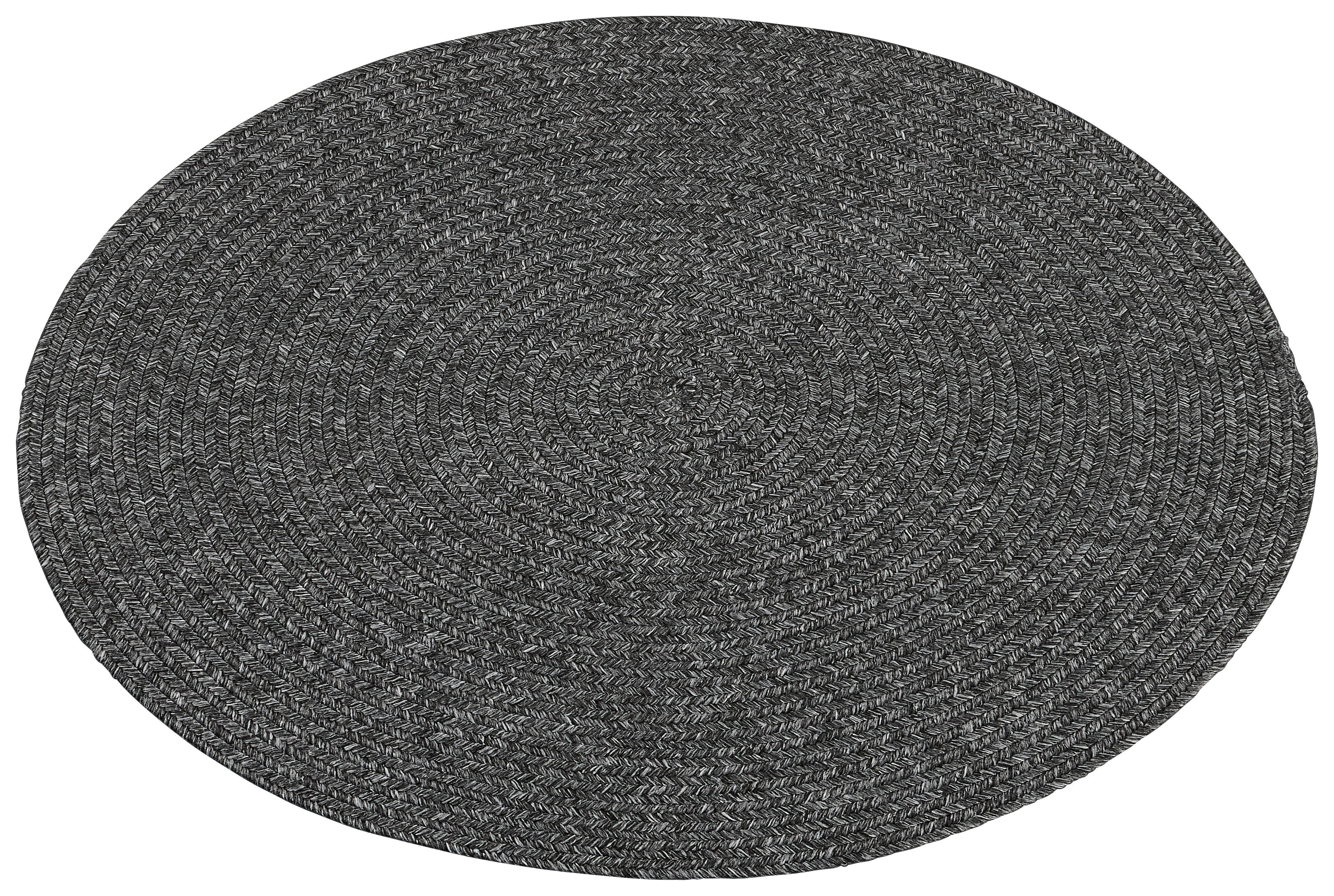 Flechtteppich Pudong anthrazit D: ca. 80 cm Pudong - anthrazit (80,00cm)