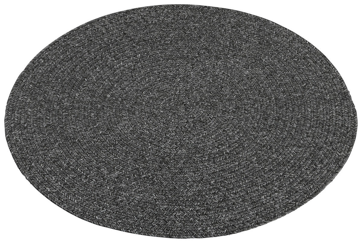 Flechtteppich Pudong anthrazit D: ca. 80 cm Pudong - anthrazit (80,00cm)