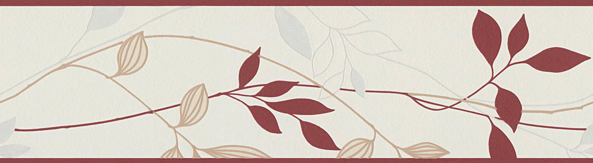 A.S.Creation Bordüre rot creme B/H/D: ca. 17x500x7 cm Bordüre_Vlies - creme/rot (7,00/500,00cm) - A.S.Creation